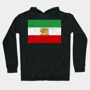 Iran // Faded Style Flag Design Hoodie